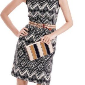 J.Crew Aztec print Sheath dress size 8